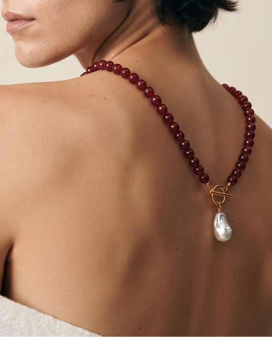 Vera Baroque Pearl Beaded Necklace