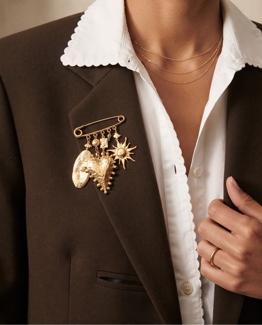 Vera Sunburst Brooch